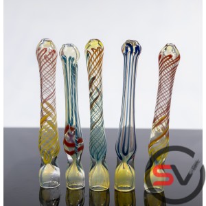 LONG ONE HITTER WITH SPIRAL DESIGN 5inch 5CT/PK